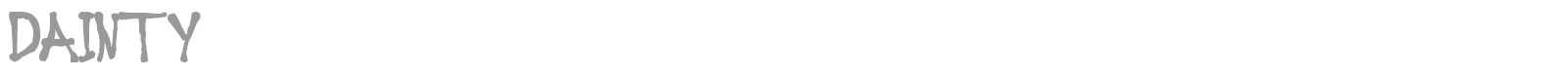 DAINTY font preview